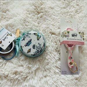 MacKenzie-Childs Floral Hair Accessory Set - Blue and Pink